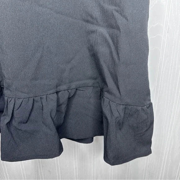 Black flutter sleeve shift style dress NWT! Size XL - Picture 6 of 8